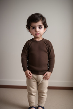 Iranian infant boy with  brown hair