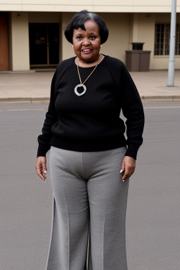 South african elderly female with  black hair