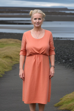 Icelandic 45 years female with  blonde hair