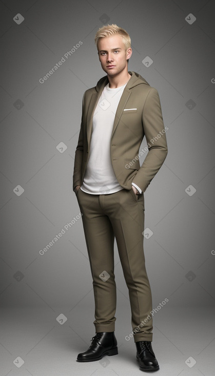 Irish adult male with  blonde hair
