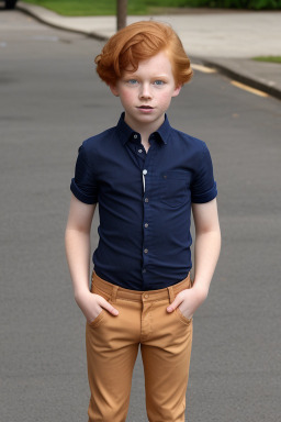 Dutch child boy with  ginger hair