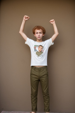 Moroccan teenager boy with  ginger hair