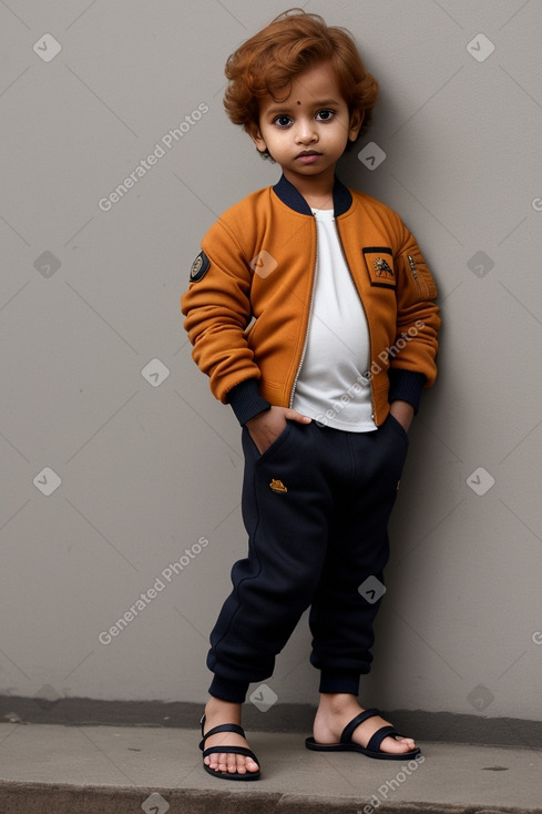 Sri lankan infant boy with  ginger hair