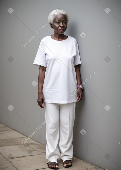 Ghanaian elderly female with  white hair