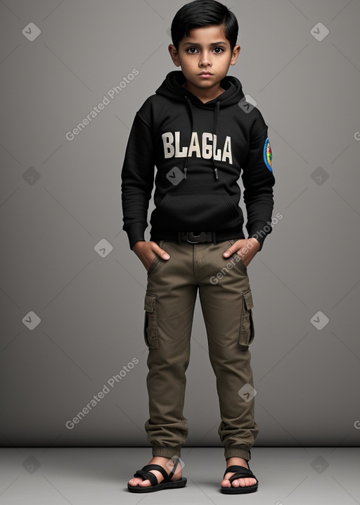 Guatemalan child boy with  black hair