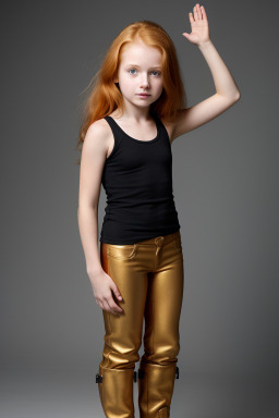 Child girl with  ginger hair