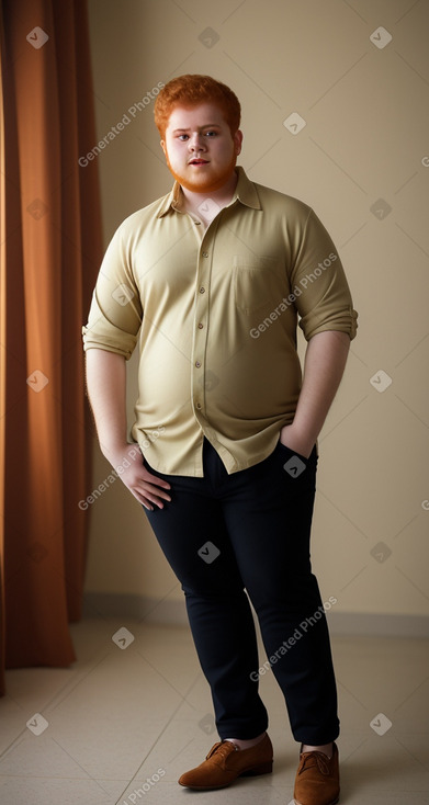 Saudi arabian young adult male with  ginger hair