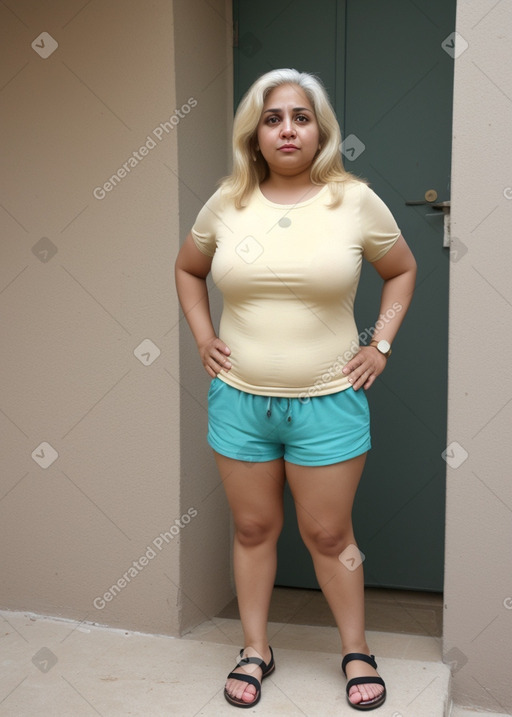 Iranian 45 years female with  blonde hair