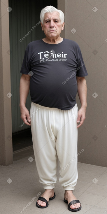 Argentine elderly male with  white hair