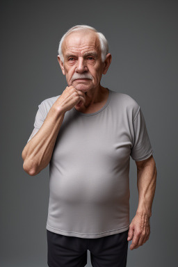 Belarusian elderly male with  gray hair