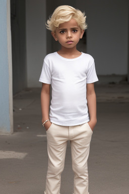 Yemeni child boy with  blonde hair