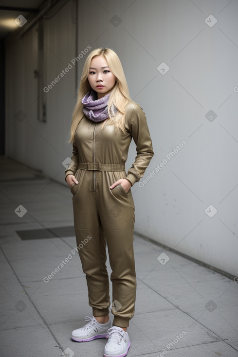 Vietnamese adult female with  blonde hair