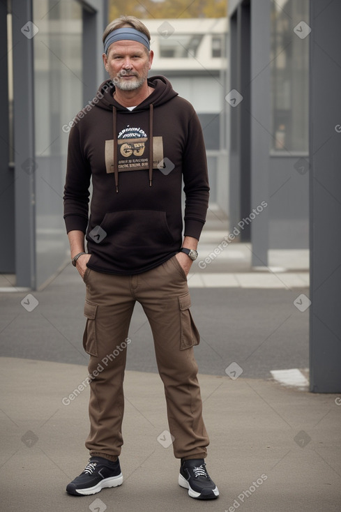 Swedish middle-aged male with  brown hair