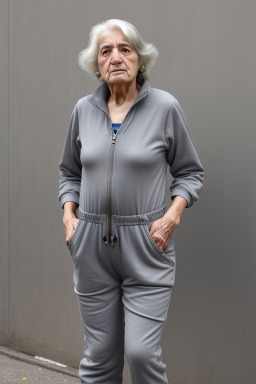 Uruguayan elderly female with  gray hair