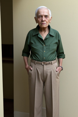 Mexican elderly non-binary with  brown hair