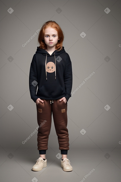 Child girl with  ginger hair