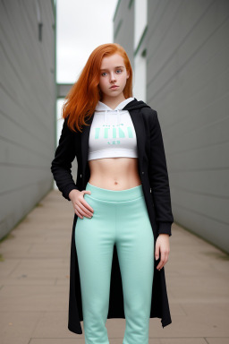 British teenager girl with  ginger hair