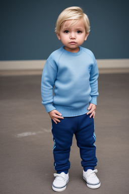 Peruvian infant boy with  blonde hair