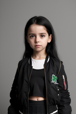 Irish child female with  black hair