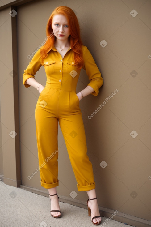 Russian adult female with  ginger hair