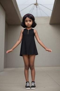 Child girl with  black hair