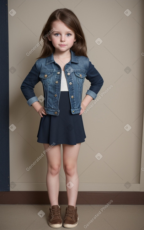 Irish child female with  brown hair