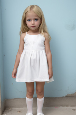 Cuban child female with  blonde hair