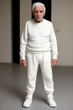 Libyan elderly male with  white hair