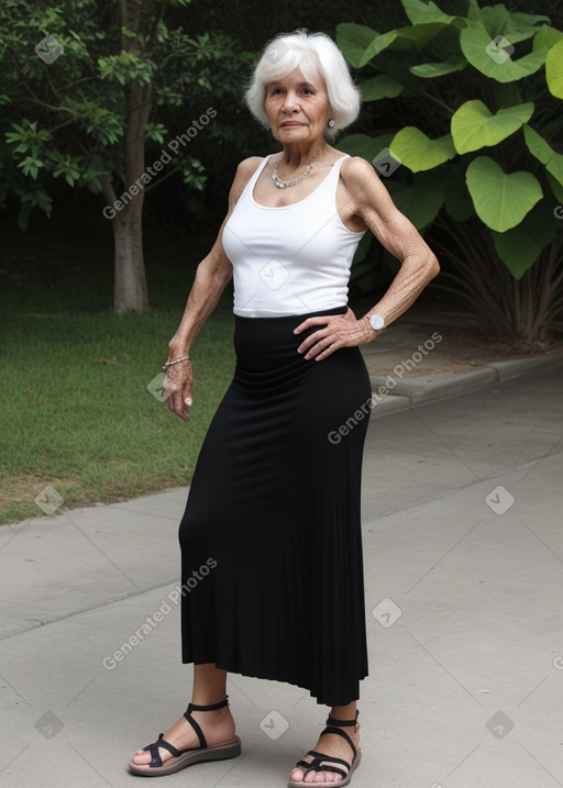 Colombian elderly female with  black hair