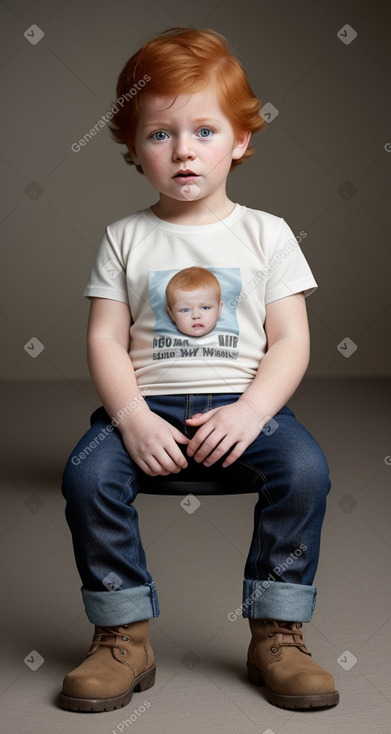 New zealand infant boy with  ginger hair