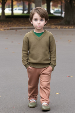 Child boy with  brown hair