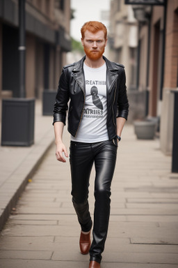 Romanian adult male with  ginger hair