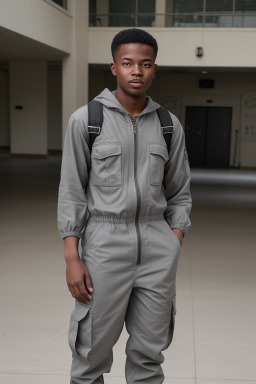 African american young adult male with  gray hair