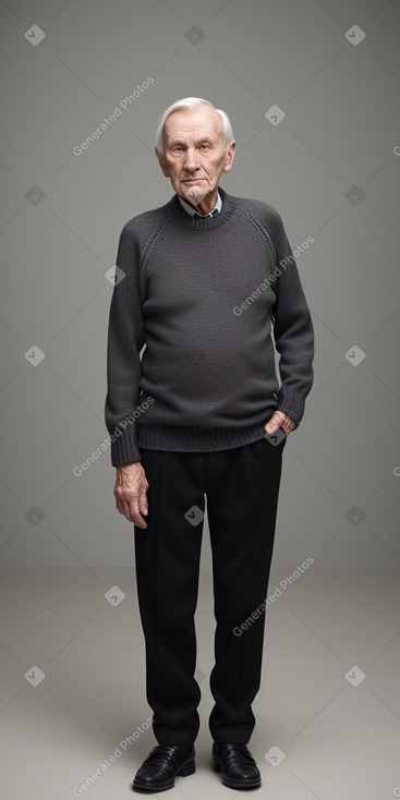 Estonian elderly male with  black hair