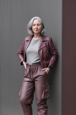 Adult non-binary with  gray hair