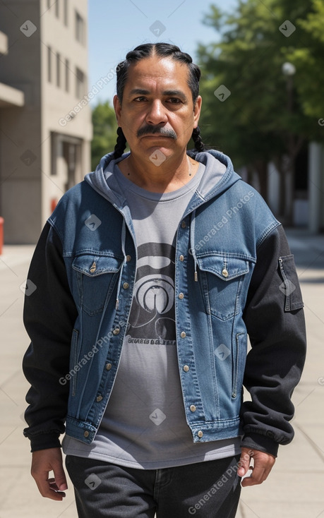 Mexican middle-aged male with  black hair