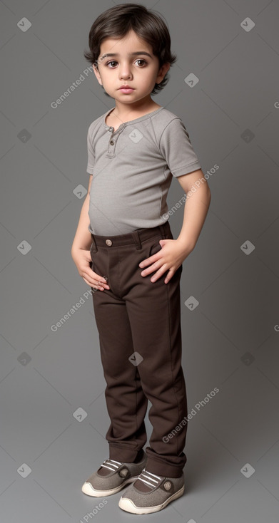 Turkish infant boy with  gray hair