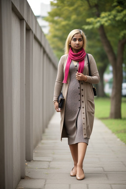 Bangladeshi adult female with  blonde hair