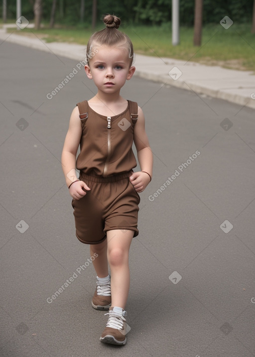 Belarusian child boy with  brown hair