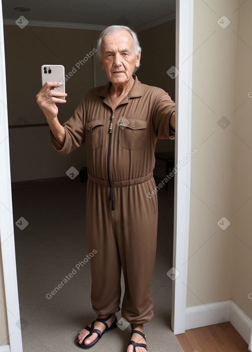 German elderly male with  brown hair