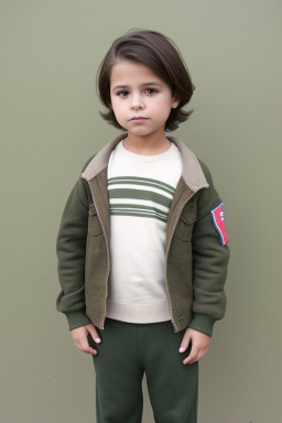 Chilean child boy with  brown hair