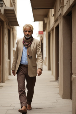 Yemeni middle-aged male with  blonde hair