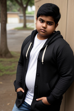 Sri lankan teenager boy with  black hair