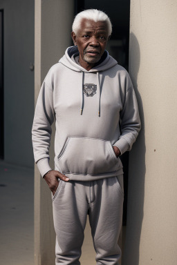 Zambian elderly male with  gray hair