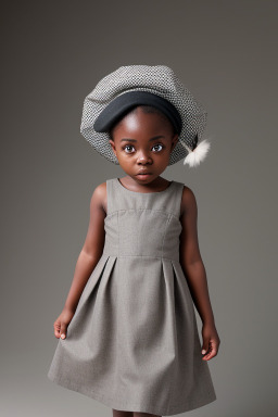 Nigerian child girl with  gray hair