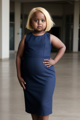 Somali child girl with  blonde hair