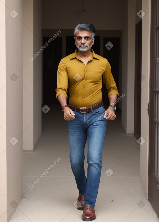 Pakistani 45 years male with  brown hair