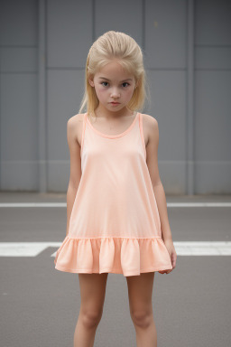 Child girl with  blonde hair