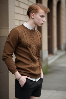 Belarusian young adult male with  ginger hair