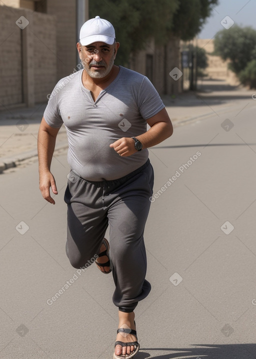 Jordanian middle-aged male with  gray hair